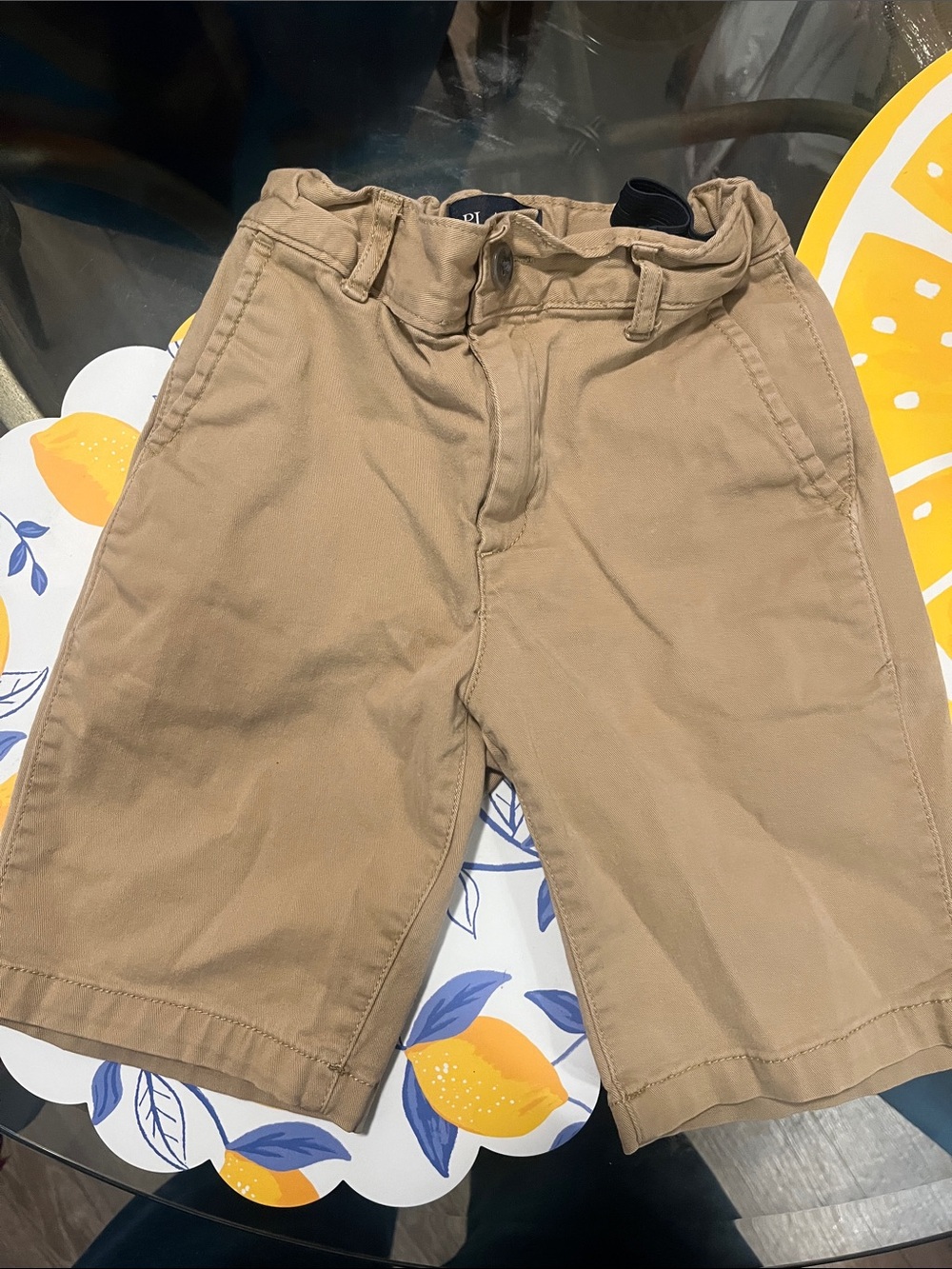 Kids Khaki Cotton Shorts